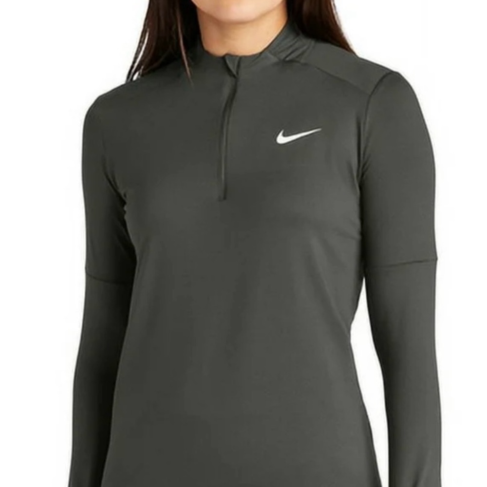 Nike Women's Dri-Fit Element Long Sleeve Anthracite/White S